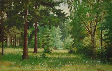 Iván Ivánovich Shishkin Painting - niños en el bosque paisaje clásico Ivan Ivanovich